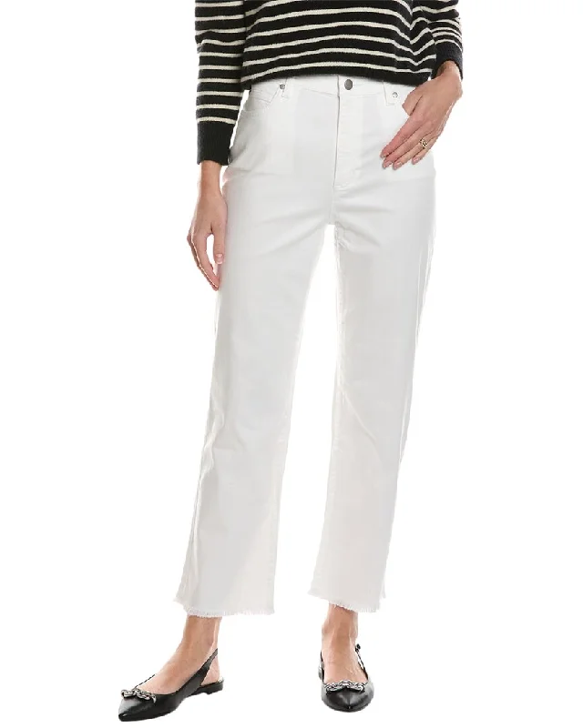 EILEEN FISHER Straight Ankle Jean Fashionable Button-Front Jeans