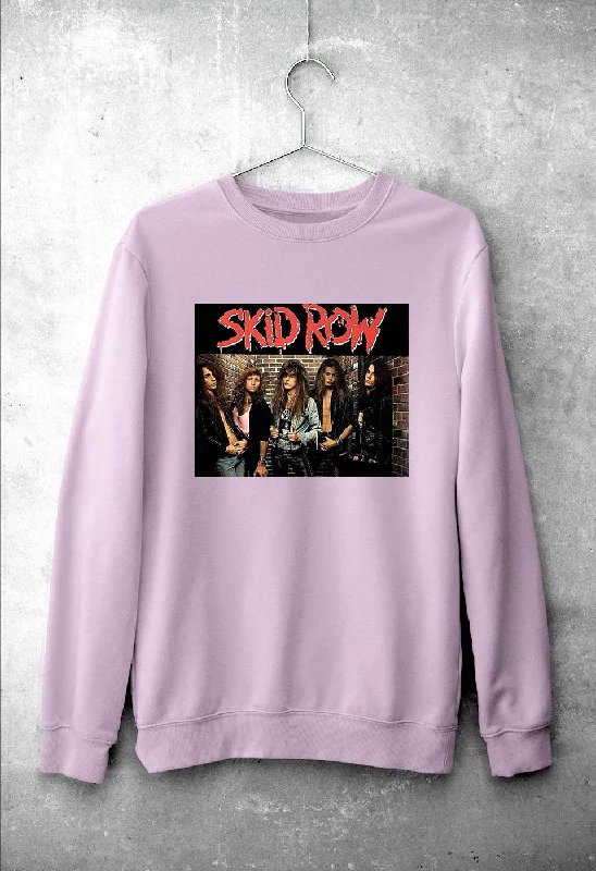 SKID ROW Unisex Sweatshirt for Men/Women Hoodie with Applique Textured Unique