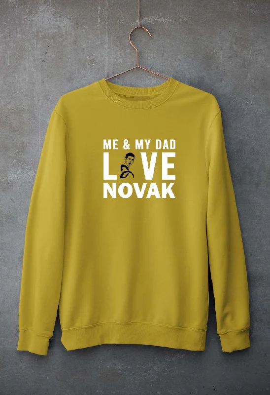 Love Novak Djokovic Tennis Unisex Sweatshirt for Men/Women Hoodie with Hem Frayed Vintage Worn