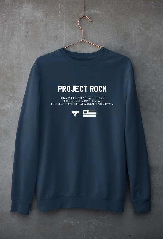 project rock Unisex Sweatshirt for Men/Women Hoodie with Frayed Bohemian Relaxed