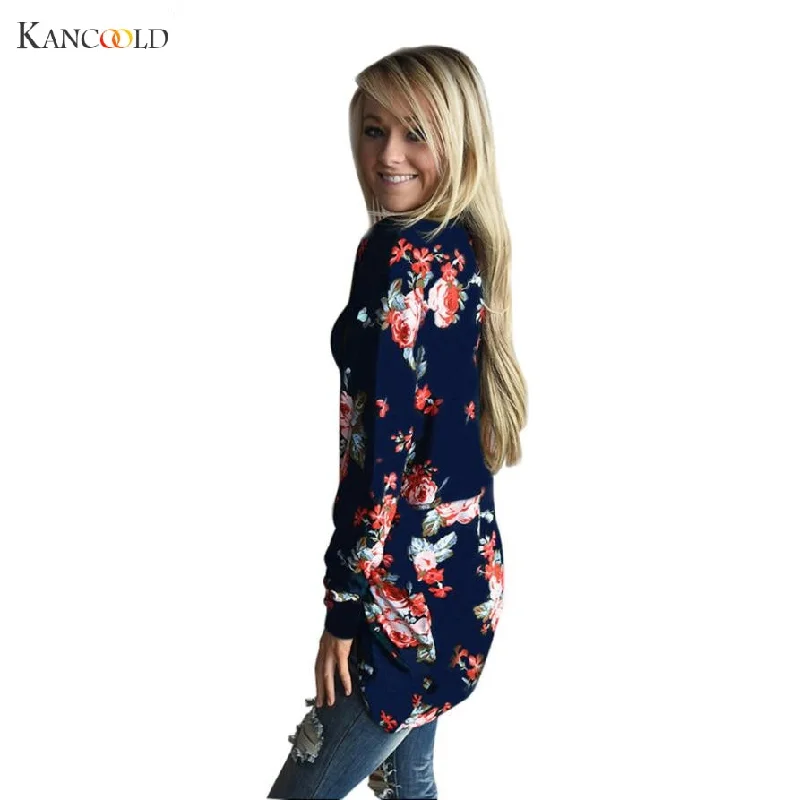 Fashion Long Sleeve Sweater Women 2017 Autumn Fashion New Flower Long Female Cardigan Women's Sweater pull femme Oc24GBY Bright Pastel Dark
