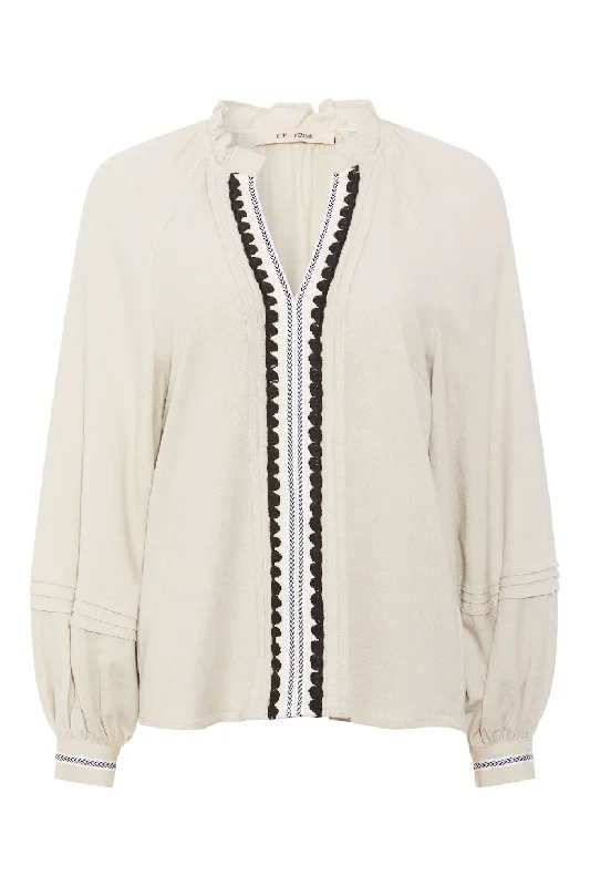 Grinda Blouse Embroidered Cotton Blouse