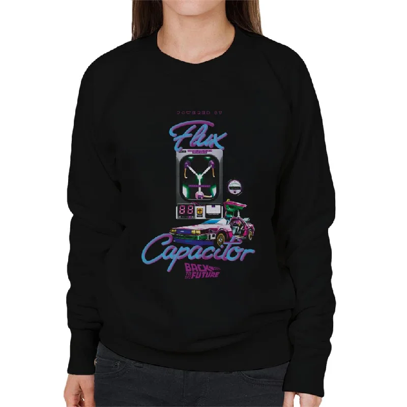 Back to the Future Flux Capacitor 3D Women's Sweatshirt Hoodie with Strings Custom Fit Adjustable