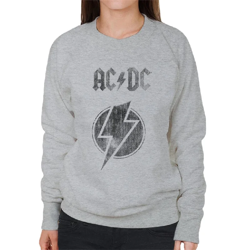 ACDC Logo Lightning Bolt Women's Sweatshirt Hoodie with Elastic Waist Stretchable Comfortable ACDC Logo Lightning Bolt Women's Sweatshirt Hoodie with Elastic Waist Stretchable Comfortable