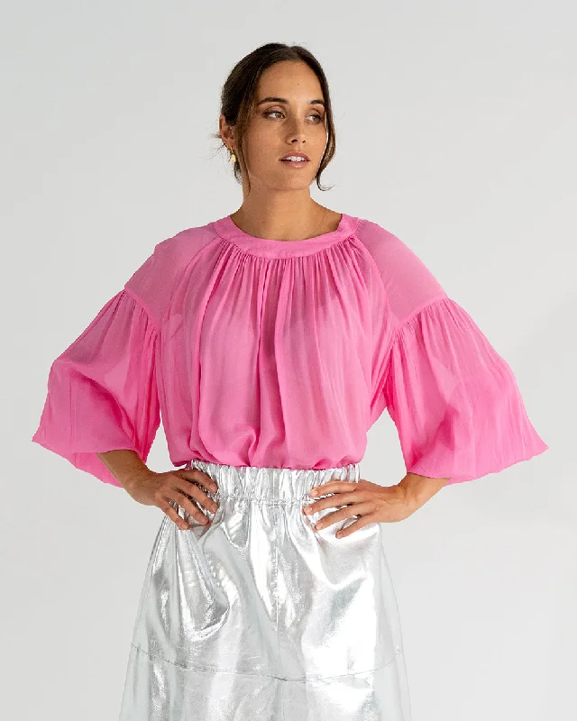 Laurent Blouse - Orchid Pink Versatile Layering Blouse