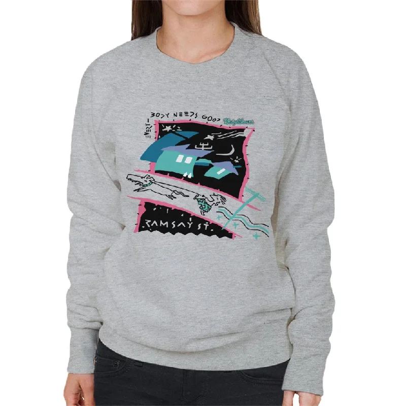 Neighbours Retro Montage Women's Sweatshirt Hoodie with Neon Bright Vibrant