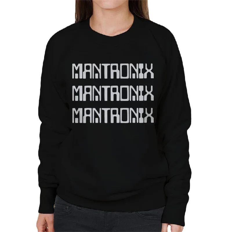 Mantronix White The Album Cover Women's Sweatshirt Hoodie with High Neck Warm Protective Mantronix White The Album Cover Women's Sweatshirt Hoodie with High Neck Warm Protective
