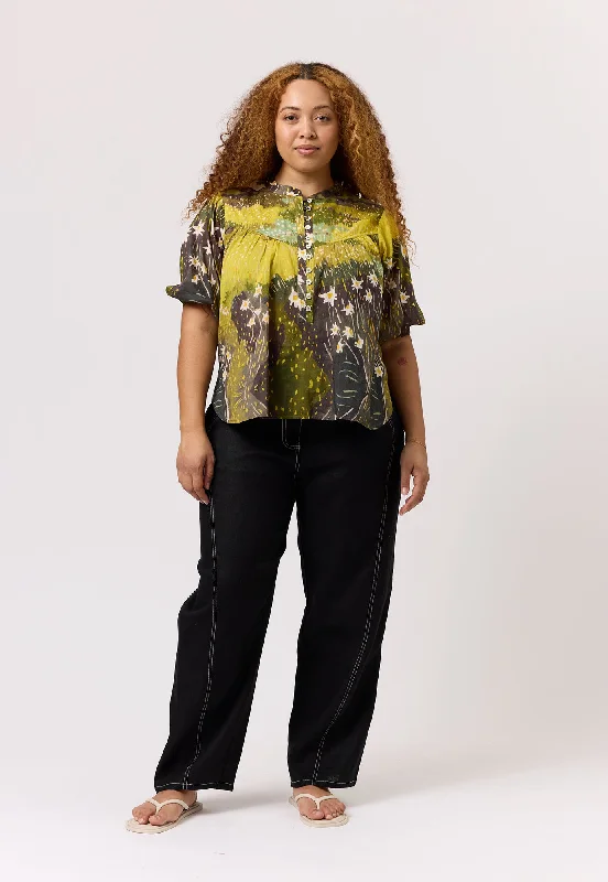 Sierra Blouse Off-Shoulder Wrap Blouse