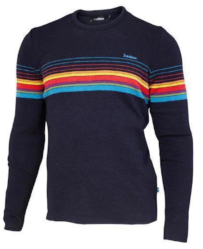 Retro Hang Loose Unisex Sweater Satin Blend Silk Blend Wool Blend