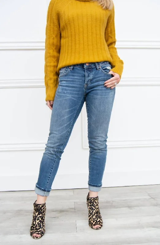 Erin Slim Straight Ankle Jean In Reeve Elegant Bootcut Fit Jeans