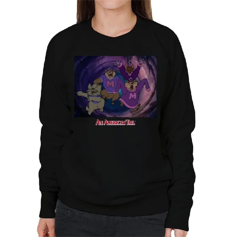 An American Tail Mott Street Maulers Women's Sweatshirt Hoodie with Slit Hem Functional Movement An American Tail Mott Street Maulers Women's Sweatshirt Hoodie with Slit Hem Functional Movement