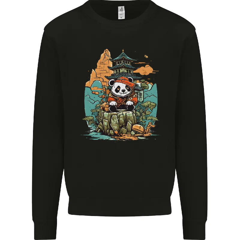 A Cute Panda Bear Mens Sweatshirt Jumper Hoodie with Magnetic Closure Innovative Modern A Cute Panda Bear Mens Sweatshirt Jumper Hoodie with Magnetic Closure Innovative Modern