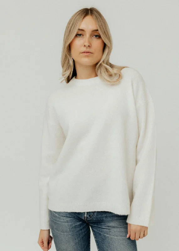 Lakewood Sweater in Ivory Neon Metallic Matte