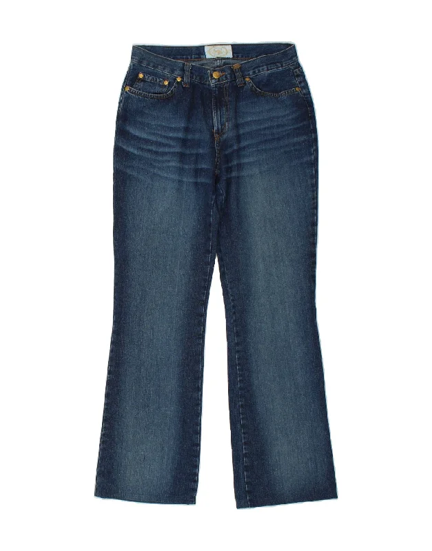 SWISH Womens Bootcut Jeans W30 L30 Navy Blue Cotton Comfortable Stretch Fit Jeans