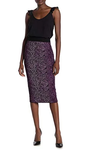 Tia Pencil Sweater Skirt Tailored Straight A-Line