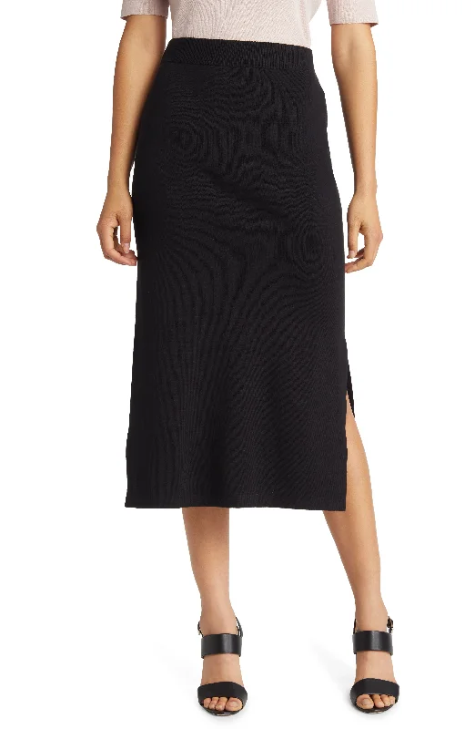 Anne Klein Cotton Blend Sweater Knit Midi Skirt Chenille Fabric Brocade Fabric Lace Fabric
