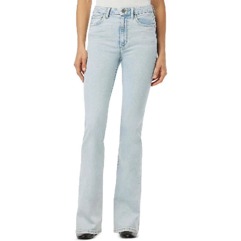 Womens High Rise Curvy Bootcut Jeans Trendy Colored Denim Jeans
