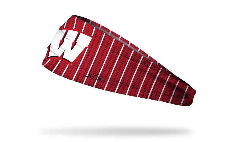 University of Wisconsin: Bucky's Sweater Headband Terry Blend Velvet Blend Canvas Blend