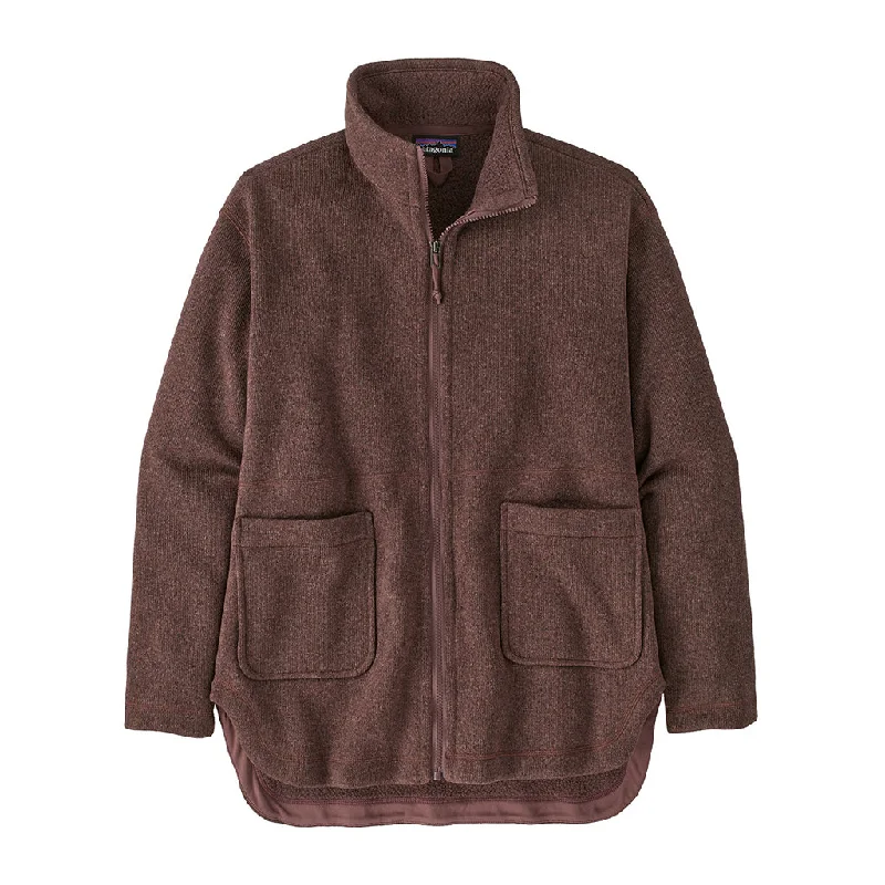 Patagonia Women's Better Sweater Oversized Coat Ribbed Striped Patterned