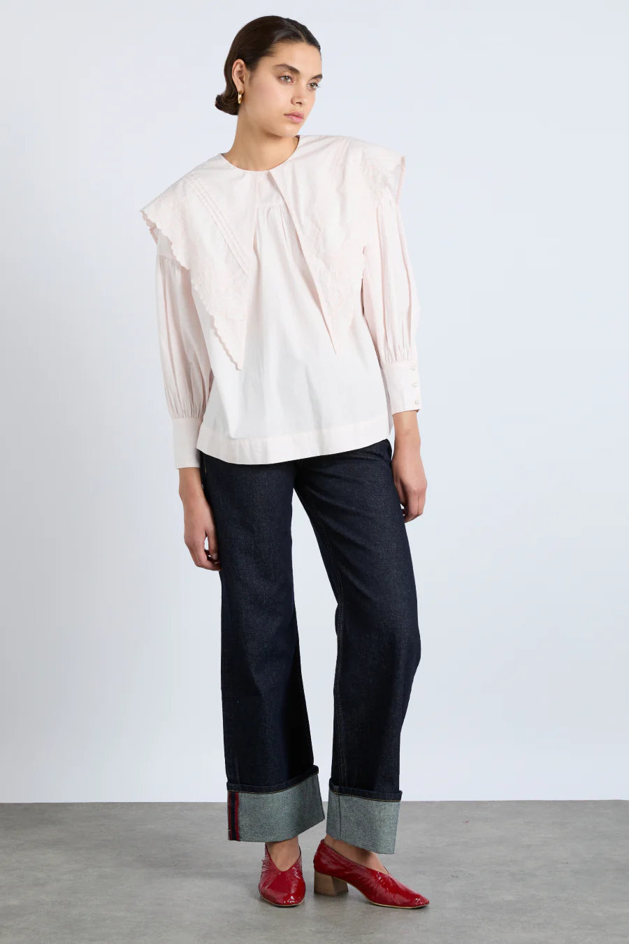 Candy Blouse Pink Feminine Satin Blouse
