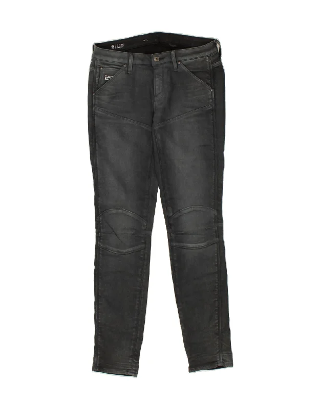 G-STAR Womens Mid Rise Skinny Jeans W30 L32 Grey Cotton Trendy Plus Size Jeans