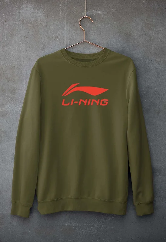 Li-Ning Unisex Sweatshirt for Men/Women Hoodie with Rhinestones Sparkly Elegant