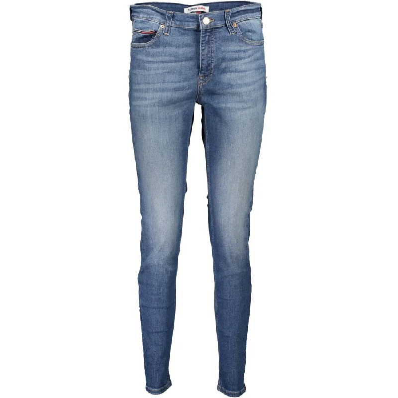 Tommy Hilfiger  Cotton Jeans & Women's Pant Chic Double Waistband Jeans