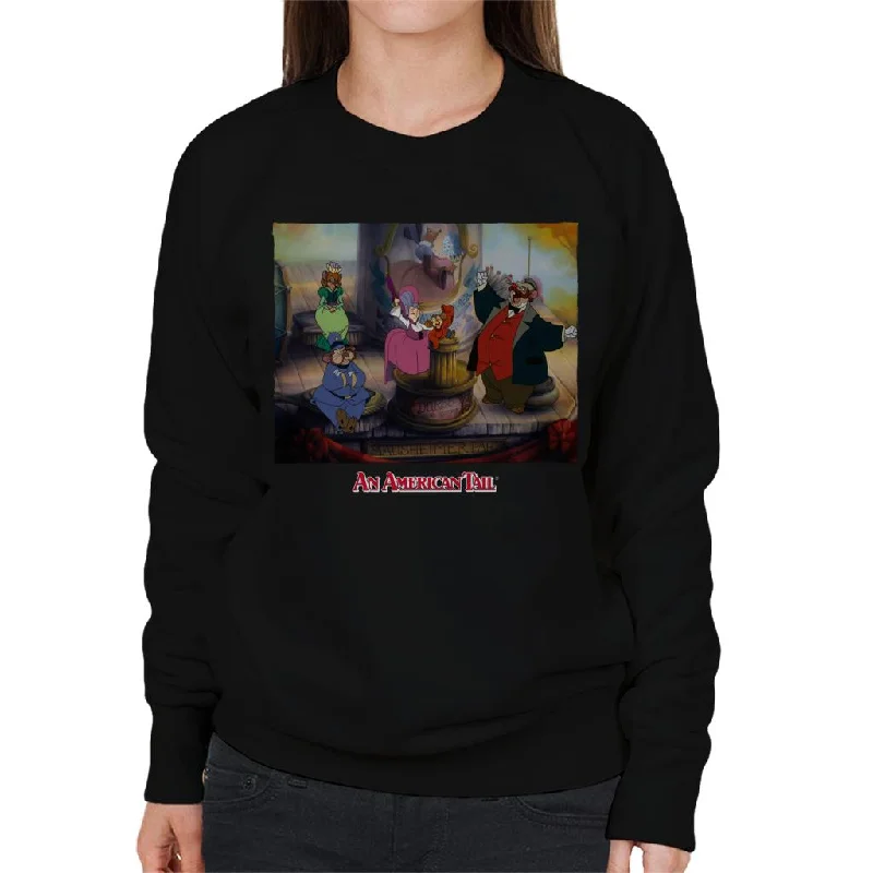 An American Tail Mausheimer Park Women's Sweatshirt Oversized Hoodie Comfort Casual