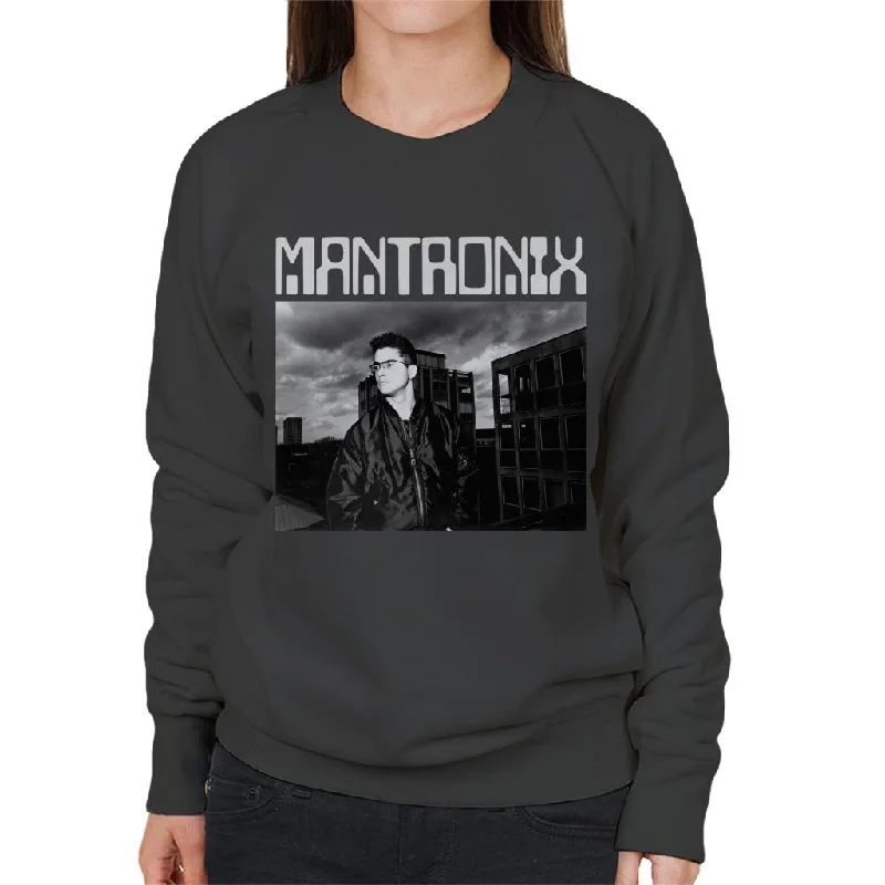 Mantronix DJ Kurtis Shot Women's Sweatshirt Hoodie with Hem Contrast Bold Stylish