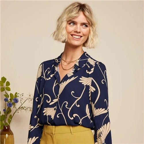King Louie Carina Blouse Pixy Casual Relaxed Fit Blouse