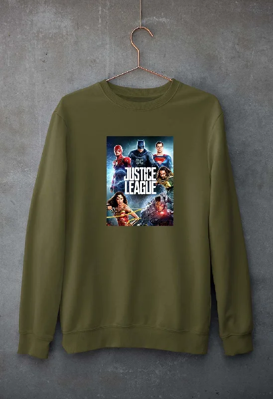 Justice League Unisex Sweatshirt for Men/Women Hoodie with Double Zipper Versatile Adjustable