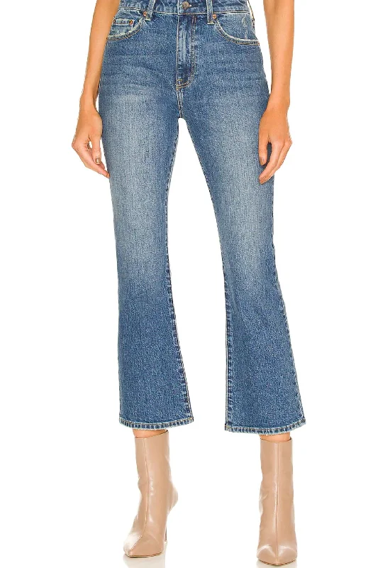 Lennon High Rise Cropped Boot Jean In Adore Casual Loose Fit Jeans