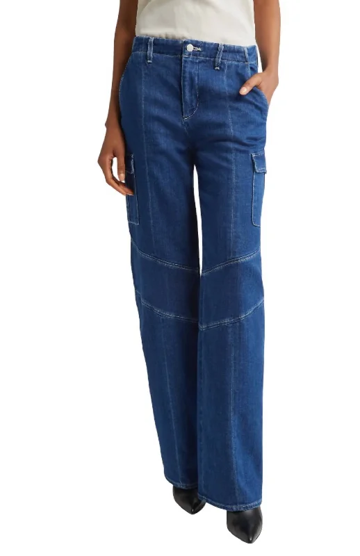 Brooklyn Cargo Jean In Barca Classic Blue Denim Jeans