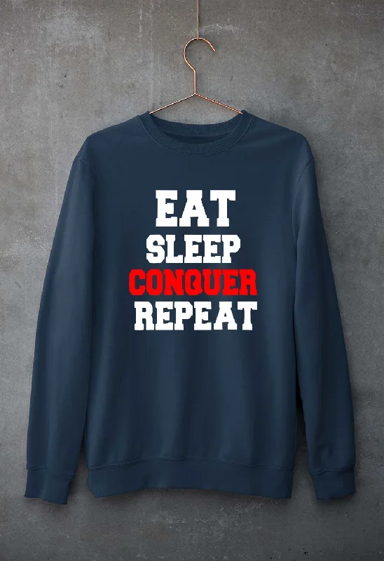 eat sleep conquer repeat Unisex Sweatshirt for Men/Women Hoodie with Gradient Ombre Colorful eat sleep conquer repeat Unisex Sweatshirt for Men/Women Hoodie with Gradient Ombre Colorful