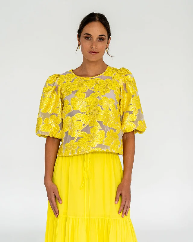 Rochelle Blouse - Sunglow Yellow Modern Oversized Blouse