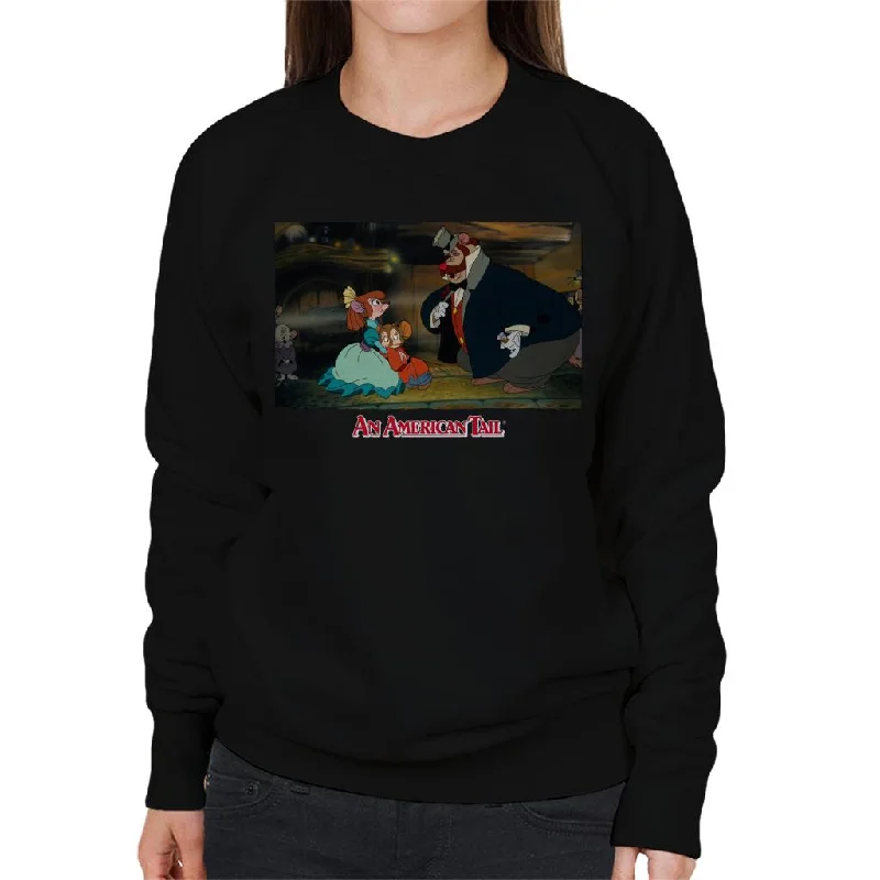 An American Tail Bridget Fieval And Honest John Women's Sweatshirt Hoodie with Strings Custom Fit Adjustable An American Tail Bridget Fieval And Honest John Women's Sweatshirt Hoodie with Strings Custom Fit Adjustable