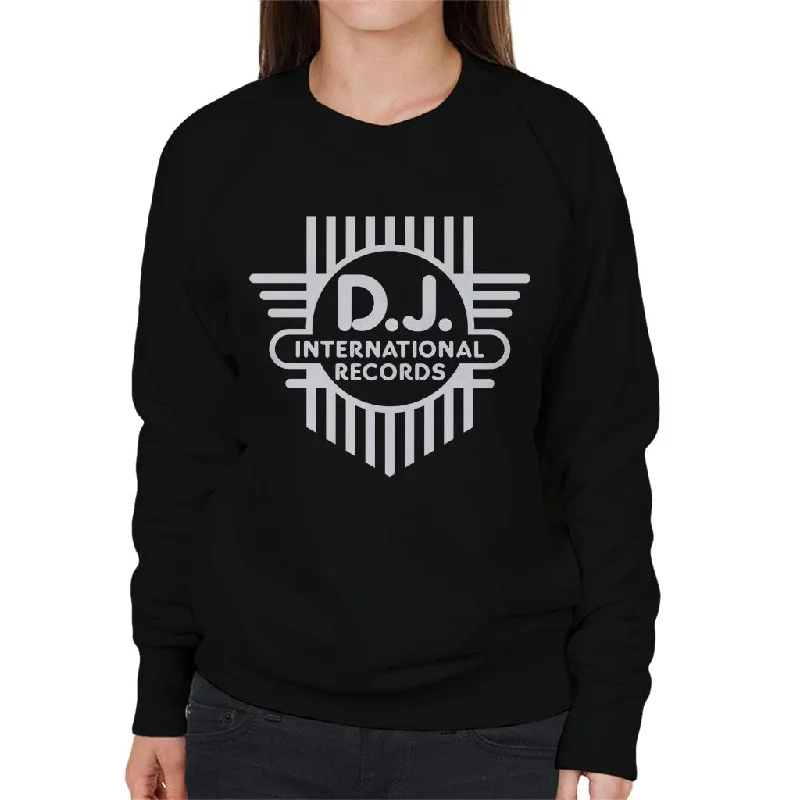 DJ International Classic Cross Logo Women's Sweatshirt Hoodie with Fur Luxurious Winter DJ International Classic Cross Logo Women's Sweatshirt Hoodie with Fur Luxurious Winter