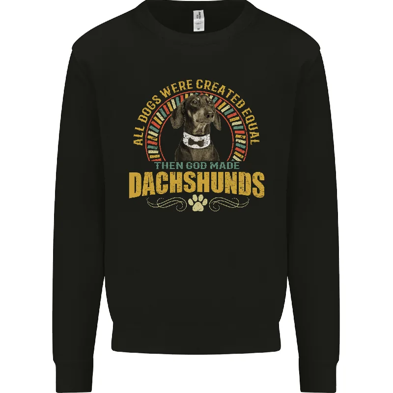A Dachshund Dog Mens Sweatshirt Jumper Hoodie with Magnetic Closure Innovative Modern A Dachshund Dog Mens Sweatshirt Jumper Hoodie with Magnetic Closure Innovative Modern