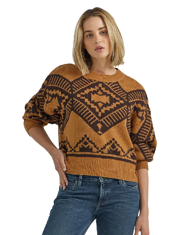 Women's Retro Americana Sweater Velvet Chenille Corduroy