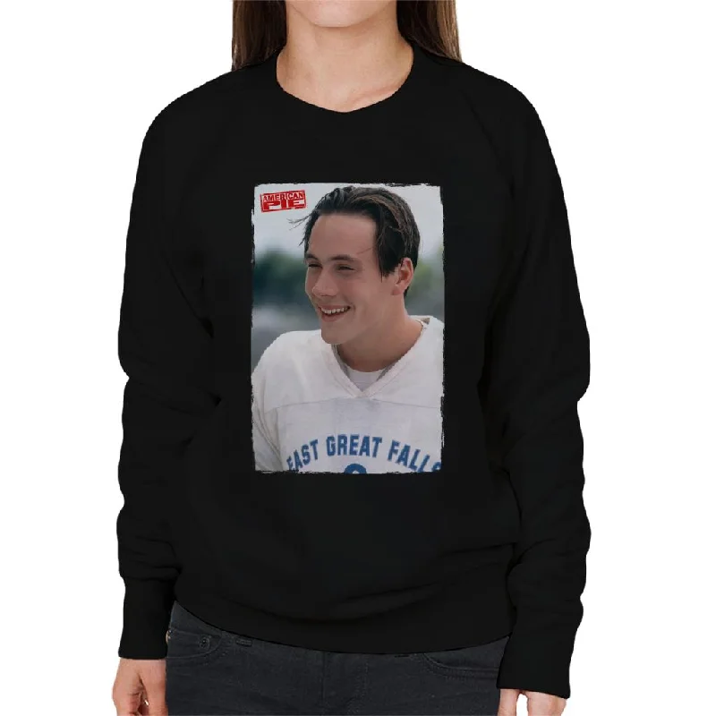 American Pie Oz Lacrosse Women's Sweatshirt Hoodie with Tied Waist Feminine Flattering American Pie Oz Lacrosse Women's Sweatshirt Hoodie with Tied Waist Feminine Flattering