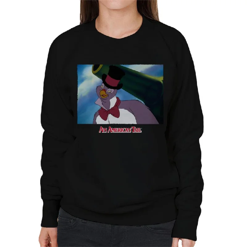 An American Tail Henri Women's Sweatshirt Hoodie with Hem Lace Feminine Delicate