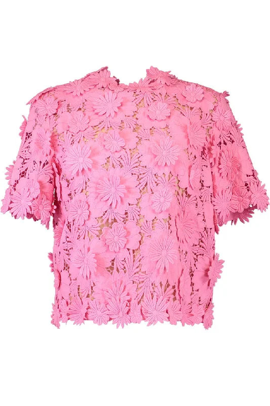 Short Sleeve Floral Tie Back Blouse Stylish Wrap Blouse