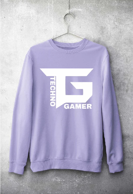 Techno Gamer Unisex Sweatshirt for Men/Women Hoodie with Applique Textured Unique