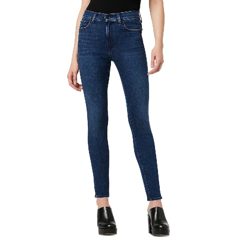 Womens High Rise Skinny Straight Leg Jeans Casual Light Wash Jeans