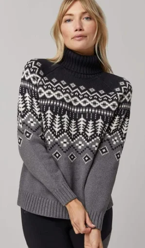 Women's Logan Fair Isle Sweater (Past Season) Rayon Fabric Velvet Fabric Corduroy Fabric