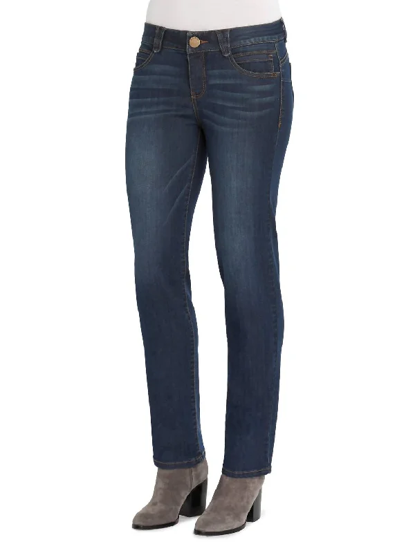 Ab'solution Straight Leg Jeans In Classic Indigo Casual Loose Fit Jeans