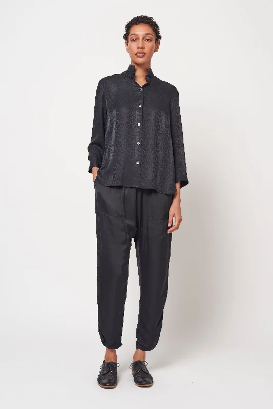 Black Lauren Blouse Chic Square Blouse