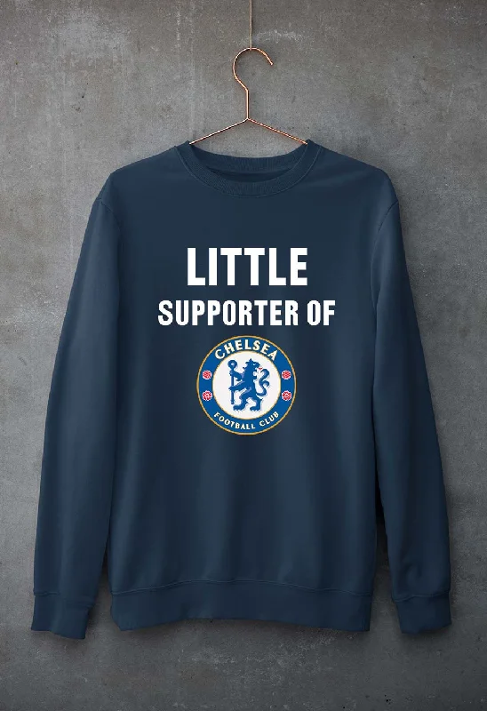 Little Supporter Chelsea Unisex Sweatshirt for Men/Women Hoodie with Side Slits Relaxed Casual Little Supporter Chelsea Unisex Sweatshirt for Men/Women Hoodie with Side Slits Relaxed Casual