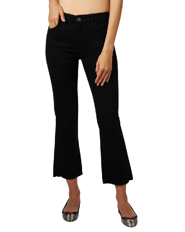Elliott Lauren Bootcut Cropped Jean Comfortable Faded High-Rise Jeans