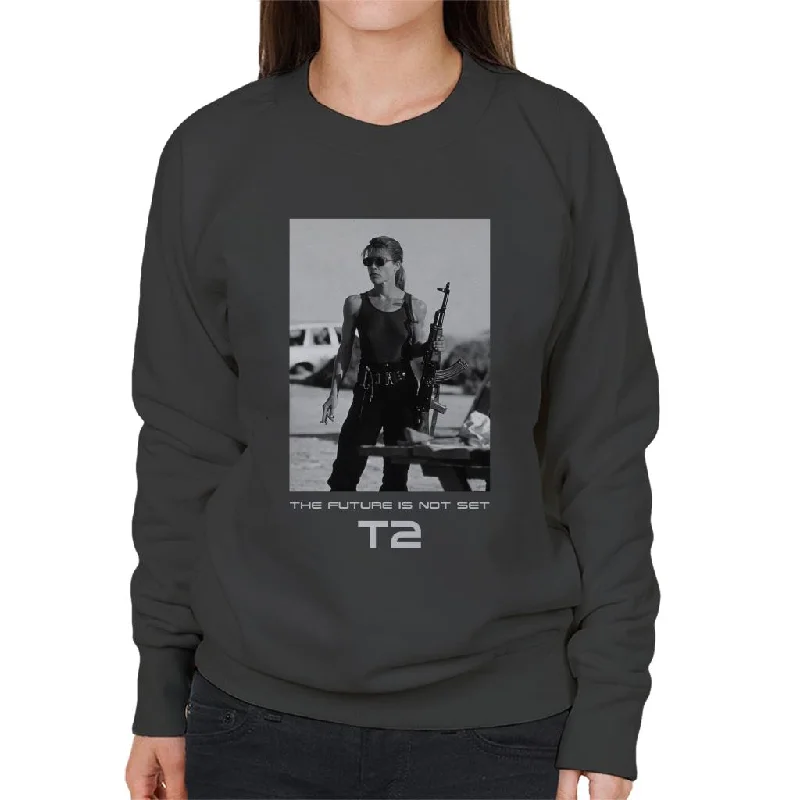 Terminator 2 Judgement Day Sarah Connor The Future Women's Sweatshirt Hoodie with Slim Fit Tailored Modern Terminator 2 Judgement Day Sarah Connor The Future Women's Sweatshirt Hoodie with Slim Fit Tailored Modern